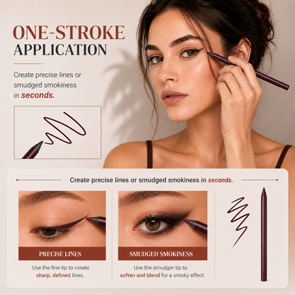 💖 24H Waterproof Eyeliner Pencil — Smudge-Proof, All-Day Wear