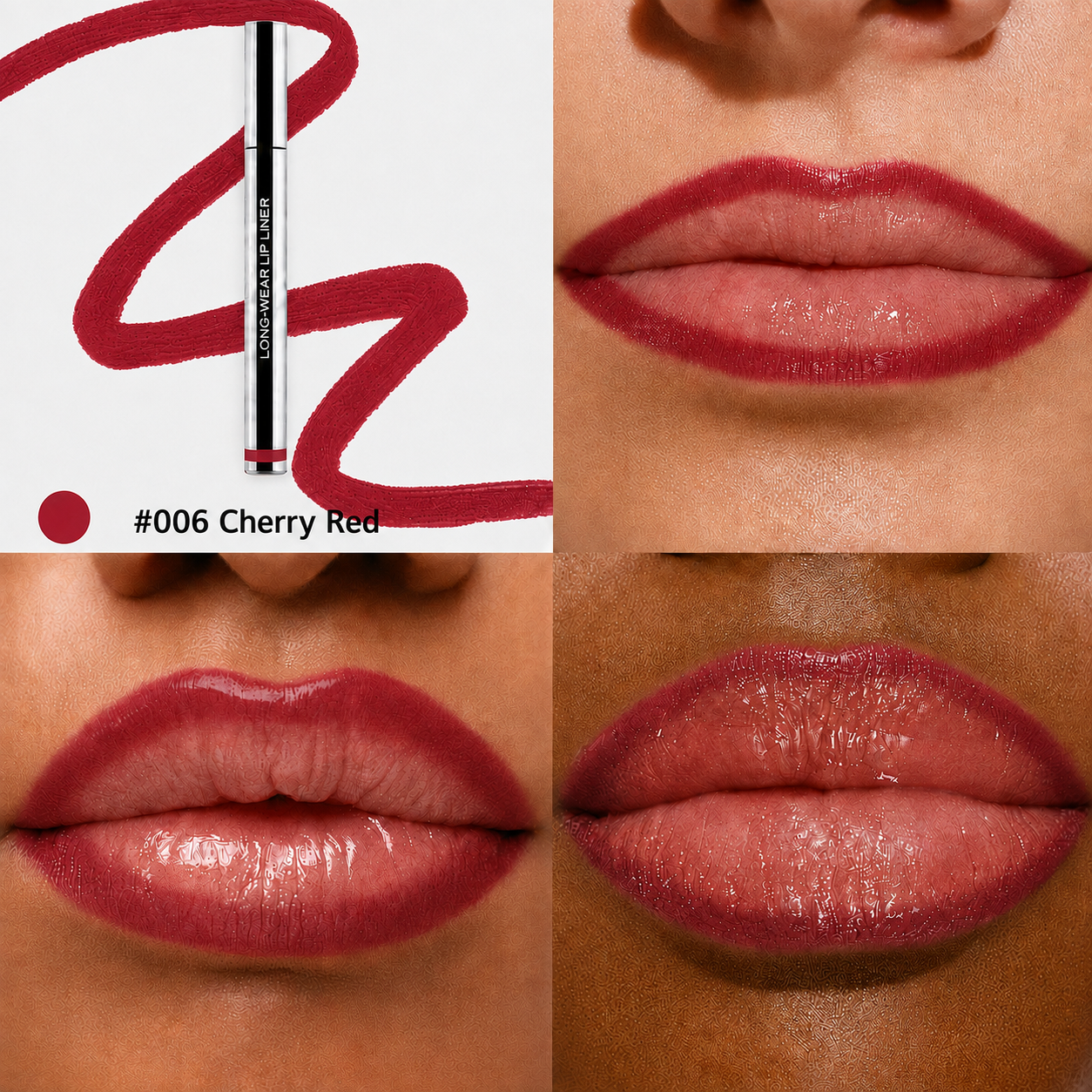 💋 Abziehbare Lipliner-Tönung | Kussfest • Wasserfest • Hält bis zu 24 Stunden