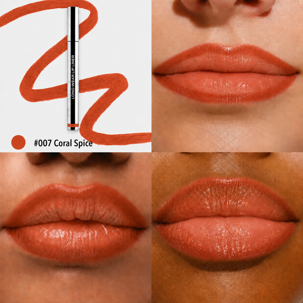 💋 Abziehbare Lipliner-Tönung | Kussfest • Wasserfest • Hält bis zu 24 Stunden