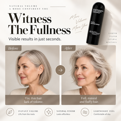 Peach-Scented Hair Volumizing Spray – Lightweight Bounce, Fuller-Looking Hair & Long-Lasting Hold🛡️